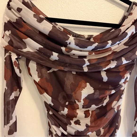 Anthropologie Maeve The Aleda Mesh Off-Shoulder Top - Picture 4 of 5